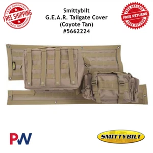 Smittybilt G.E.A.R Tan Polyester Tailgate Covers For 1997- 2006 Jeep Wrangler TJ - Picture 1 of 9