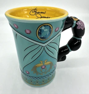 Disney Parks Princess Jasmine Aladdin Signature 3D Dress Mug Ponytail Handle EUC - Picture 1 of 7