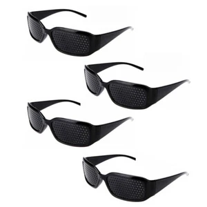4 Pair Small hole Glasses Eyes Correction Exercise Eyesight Care Improvement USA - Picture 1 of 11