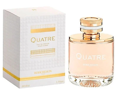 QUATRE BY BOUCHERON PARA MUJER-EDP-SPRAY-1,7 OZ-50 ML-AUTÉNTICO-HECHO EN FRANCIA Foto 1 de 2