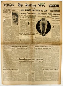 REVISTA DE BÉISBOL NOTICIAS DEPORTIVAS 1936 CAJA ORIGINAL PUNTAJES HORNSBY 7 9 1936 - Imagen 1 de 4