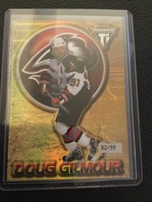 2001 DOUG GILMOUR PRIVATE STOCK TITANIUM PACIFIC HOCKEY GOLD 02/99 CARD # 9