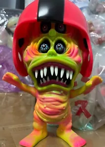 Shelterbank Bravo Helmet Monster Alien Colorful Luminous Sofubi Vinyl Figure - Picture 1 of 4