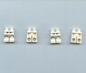 Star Wars LEGO x 4 White Hips and Legs with SW Stormtrooper Pattern - Picture 1 of 1