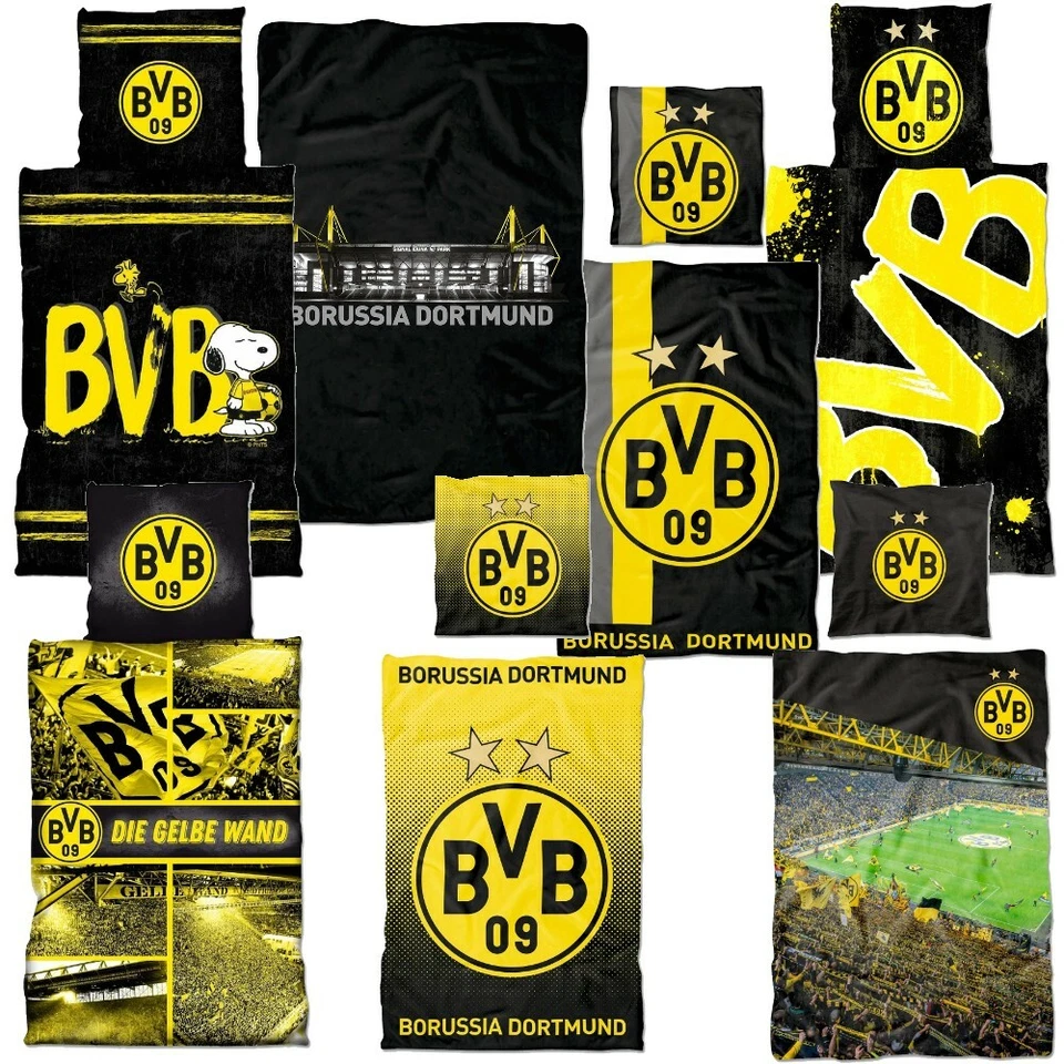 BVB-Bettwäsche Bettbezug Spannbettlaken Borussia Dortmund - Bild 1 von 1