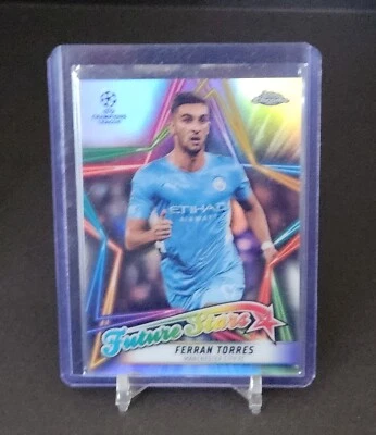 2021-22 Topps UEFA Champions League  Future Stars #FS-14 Ferran Torres RC - Image 1 of 2