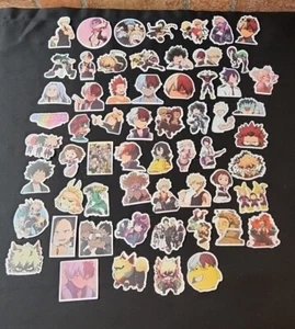 50 Pcs Tv Anime My Hero Academia Laptop Bottle Craft Vinyl Decal Stickers Set - Picture 1 of 5