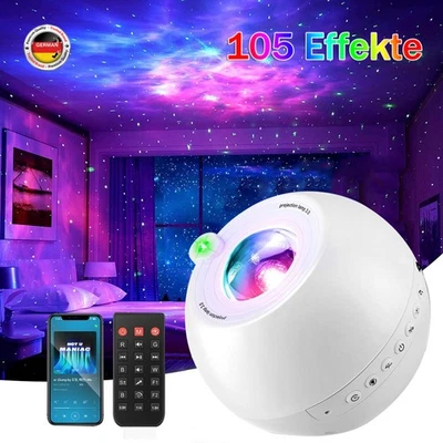 Sternenhimmel Projektor Kinder Einschlafmusik Bluetooth Nachtlicht Timer GESCHEN - Bild 1 von 4