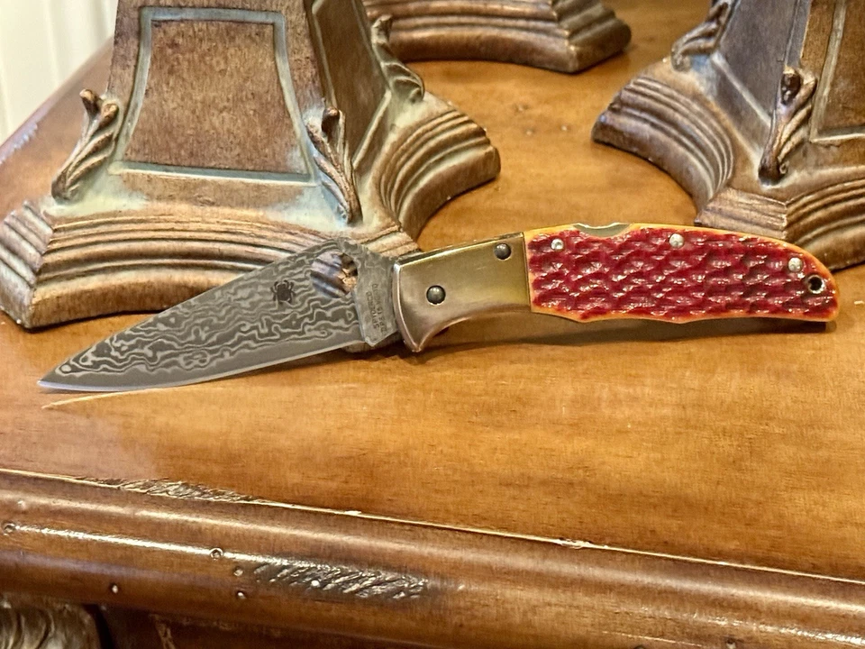 SPYDERCO SPRINT RUN DAMASCUS ENDURA, JIG BONE, C10JBOP​, NUEVO Foto 1 de 4