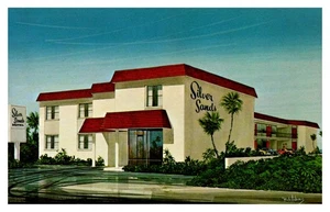 POSTKARTE um 1960 Silver Sands Motel Daytona Beach Florida FL Route A1A - unbesendet - Bild 1 von 8
