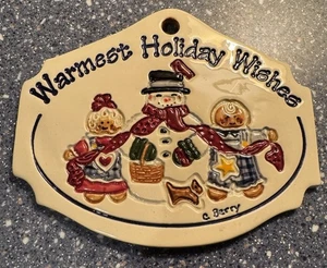 Longaberger Homestead Exclusive Carol Berry Warmest Holiday Wishes - Picture 1 of 2