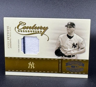 Andy Pettitte 2004 Donruss Throwback Threads Century Collection Game Used Jersey - Image 1 of 2