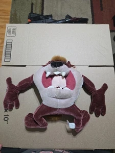 Vintage 1999 Warner Bros Studio Taz Looney Tunes Plush Stuffed Toy - Picture 1 of 3