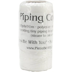 Pieces Be With You 100-Yard Piping Hot Polyester Cording, 1/16-Inch, White - Picture 1 of 1