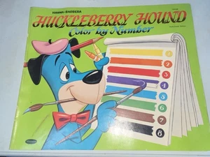 1961 HUCKLEBERRY HOUND Color by Number Coloring Book Many Pages Unused. - Picture 1 of 15