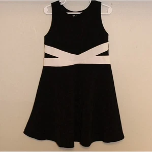 The Children’s Place Black And White Girls Dress Size Small 5/6 - Picture 1 of 7