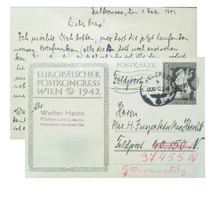 Field Post Kriegsmarine Arsenal Drontheim Oslo Norway 1943 - Picture 1 of 3