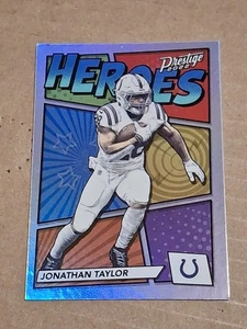 2022 JONATHAN TAYLOR PANINI PRESTIGE HEROES FOIL NFL CARD H-9 INDIANAPOLIS COLTS - Picture 1 of 2
