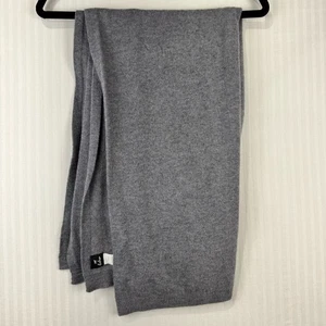 Echo New York Essential Grey Heather Woven Knit %100 Yak Scarf Wrap 80” x 26” - Picture 1 of 5