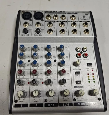 Behringer Eurorack UB802 Mixer - For Parts/Repair, Powers On - Image 1 of 4