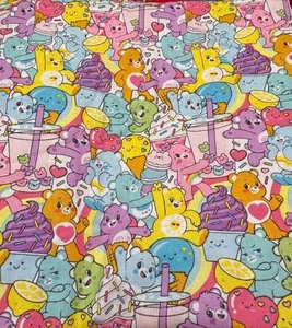 Camelot Fabrics Care Bears 1 yard Cotton Quilting 44" wide Colorful 2023 HTF - Picture 1 of 4