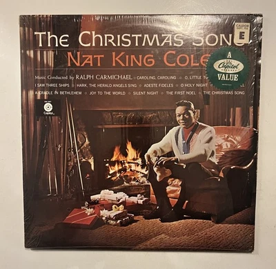 Nat King Cole The Christmas Song LP in Shrink CAPITOL SM 1967 Blue Label VG Foto 1 de 4