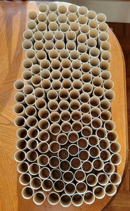 160 Empty Clean BAMBOO Toilet Paper Roll Centres Tubes Crafts DIY Art STURDY - Picture 1 of 7