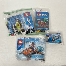LEGO City Lot of 4 Sets Including 60114, 60032, 60090, 30227