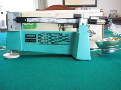Báscula de recarga RCBS 5-10 con micrómetro Poise #09070 ~ ¡CASI COMO NUEVA! Foto 1 de 4