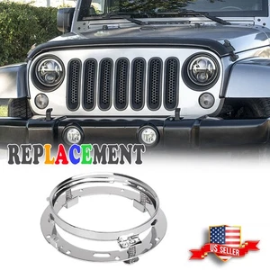 fit for Harley Touring Round 7" Inch LED Headlight Mounting Ring Bracket Adapter - Picture 1 of 13