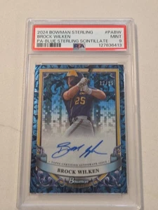 BROCK WILKEN 2024 BOWMAN STERLING PROSPECT AUTOMÁTICO AZUL BRILLANTE... - Imagen 1 de 5