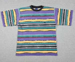 Ocean Pacific Striped T-Shirt Vintage 90s Made in USA Size S Surf Skate - Picture 1 of 10
