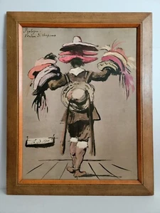 EUGENE BERMAN - THE HAT Vendor (print) - Russian Born Artist Designer 1899-1972 - Bild 1 von 17
