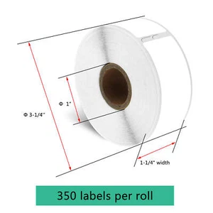 30252 Thermo Postanschrift Etiketten 1-1/8" x 3-1/2" für DYMO LabelWriter 450 - Bild 1 von 11