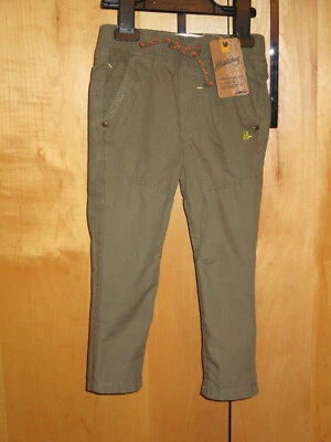 Baby Boys Khaki Combat Trousers 12-24 Months Pull On Safari Cargo Pants Mantaray - Image 1 of 4