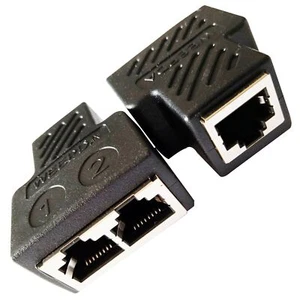 RJ45 8P8C Adapter Splitter RJ45 1 Female to 2 Female Coupler Ethernet LAN 1 t... - Picture 1 of 7