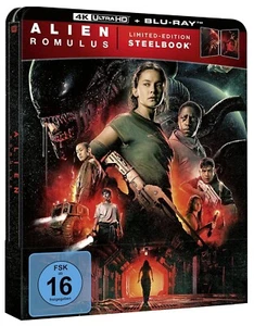 ALIEN: ROMULUS - DEUTSCHES 4K UHD + BLU-RAY STEELBOOK - NEU + OVP - Bild 1 von 2