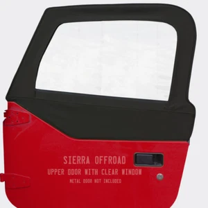 Jeep TJ Wrangler Door Skins for 97-06 Sold in Pairs, Black Denim - Foto 1 di 4