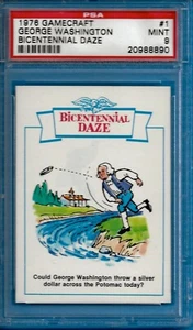 1976 GameCraft #1 George Washington "Bicentennial Daze" Psa 9 (Pop 1 - 0 Higher) - Picture 1 of 2