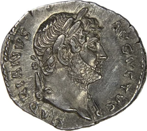 Roman Empire - Hadrian, AD 117-138 - AR Denarius - NGC AU - Toning - Picture 1 of 4