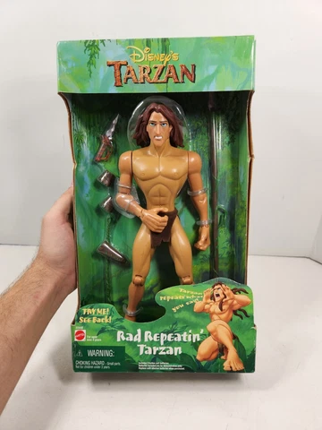 Vintage Disney Rad Repeatin' Tarzan Banned Action Figure In Box 1999 Mattel New Cover