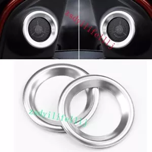 2x for Honda CR-V CRV 2017 2018 2019 2020 2021 2022 Door Horn Silver ABS Frame - Picture 1 of 1