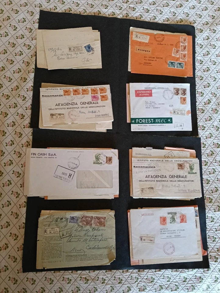 LOTTO 70 BUSTE, AFFRANCATURE  VIAGGIATE CON SIRACUSANA, PER STUDIOSI - Immagine 1 di 1
