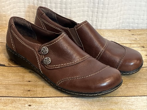 Mocassini Clarks donna taglia 9 5 pelle 62922 marrone Z