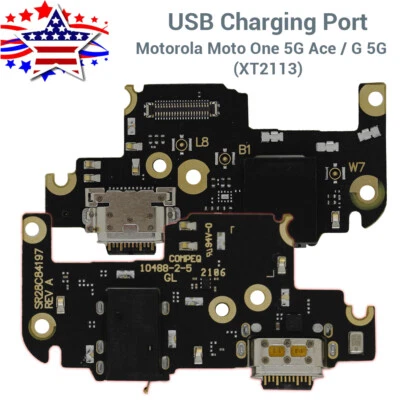 USB Charging Port Board Dock Connector For Motorola Moto One 5G Ace/ G 5G XT2113