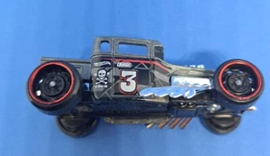 Hot Wheels Bone Shaker HW Game Red Line 2005 Track Stars Silver with # 3 - Picture 1 of 6