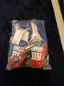FOCO NFL Men's NFL New York Giants 2022 Big Logo Color Edge Slippers - Picture 1 of 2