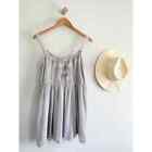 Staring at Stars | Anthropologie | Embroidered Babydoll Dress | Grey  | Sz S