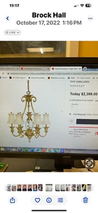 Hinkley Plantation 7- light Chandelier , NOW $550.00 with 2- Side lights - Picture 1 of 2