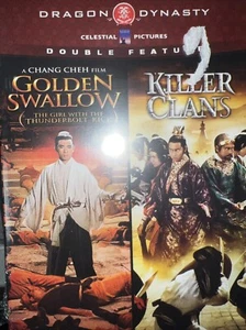 Dragon Dynasty Double Feature, Golden Swallow/Killer Clans (DVD) NEW - Picture 1 of 1